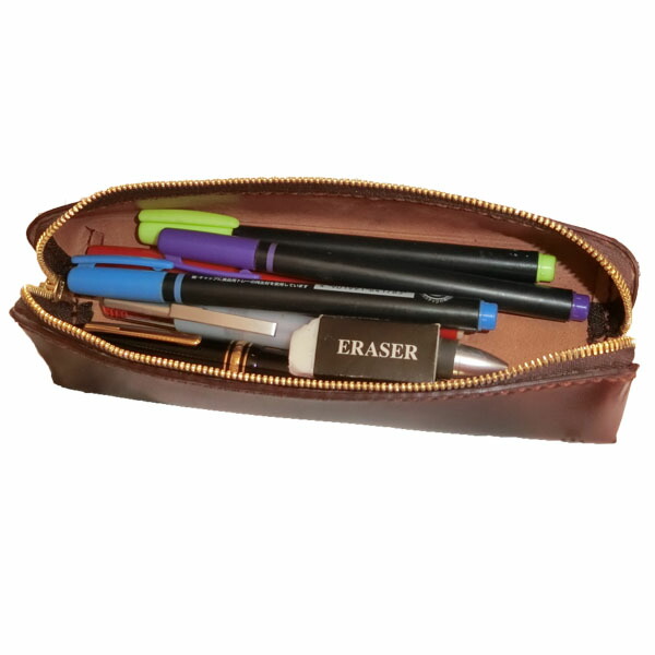 楽天市場】コードバン ペンケース 三角【ホーウィン社 シェルコード