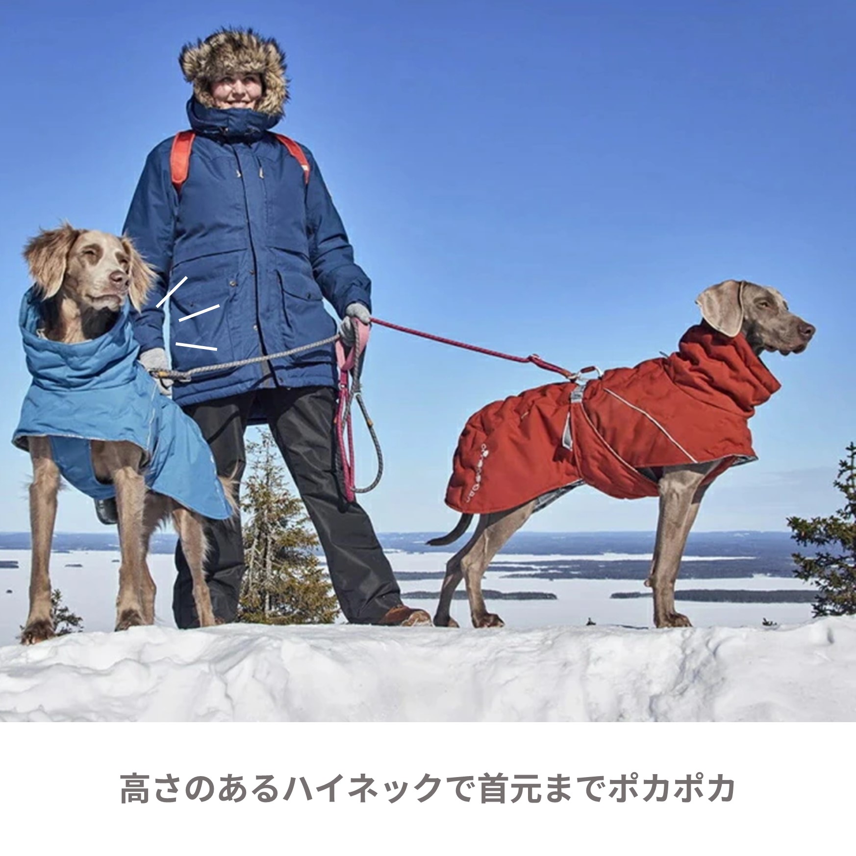 Hurtta Extreme Warmer ジャケット 赤 フルッタ 大型犬服 Hurtta