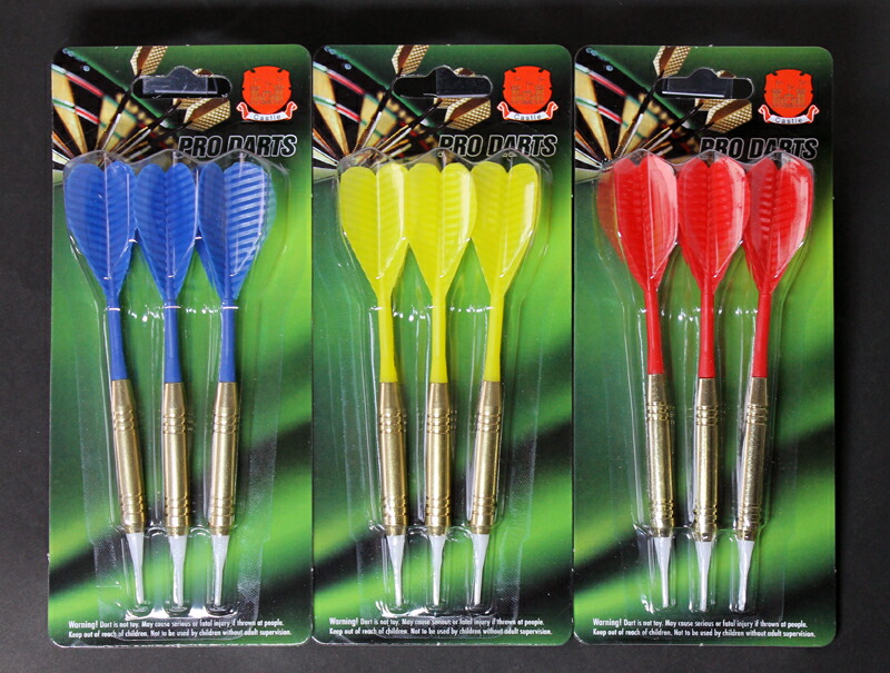 楽天市場】ダーツ9本セット 納得売れ筋[ブルー][イエロー][レッド