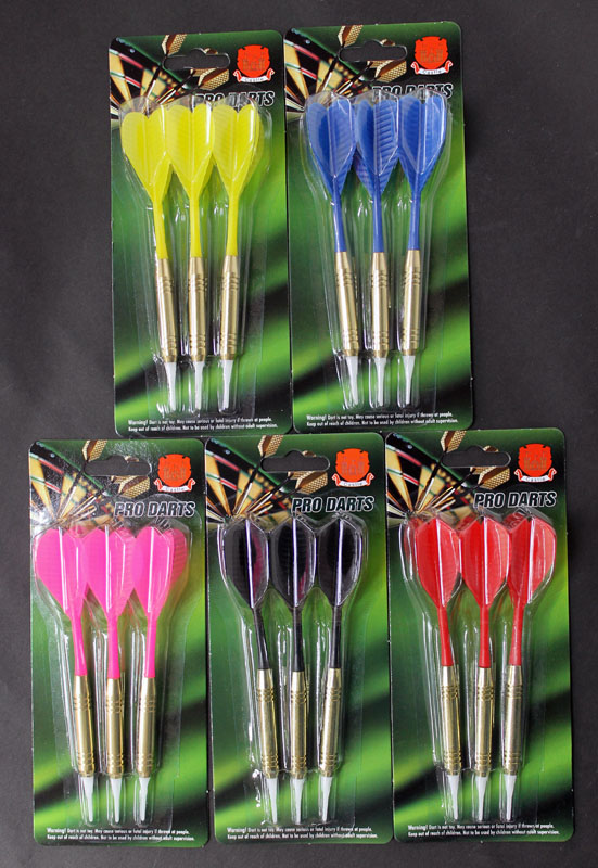 楽天市場】ダーツ納得の15本セット[ブラック][ピンク][ブルー