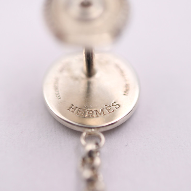楽天市場】美品 HERMES エルメス フープ ピアス エクスリブリス ピアス