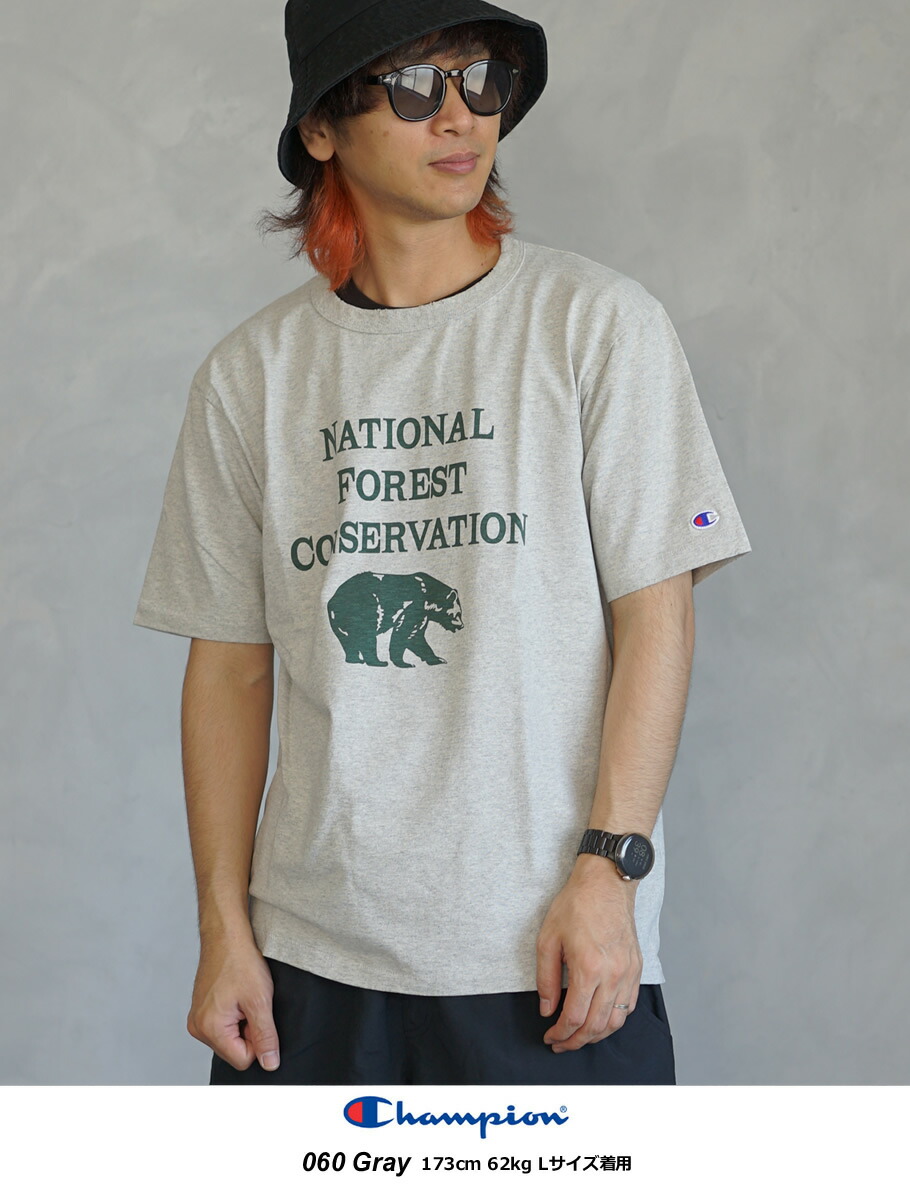 楽天市場】チャンピオン 半袖 Tシャツ メンズ プリント ベアー 熊