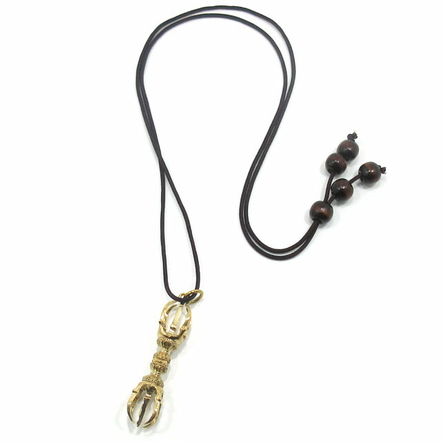 ヒマラヤ水晶五鈷杵（バジュラ）のネックレス ヒマラヤ水晶五鈷杵