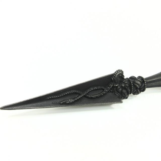 新品 24金張り 独鈷杵 プルパ 金剛杵 仏教 特大サイズ 約23センチ 87