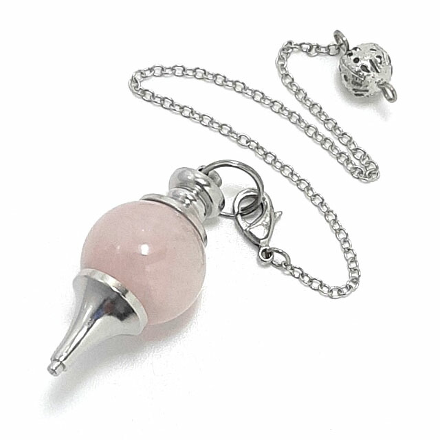 楽天市場】ペンデュラム ダウジング 天然石 ローズクォーツ ボール型