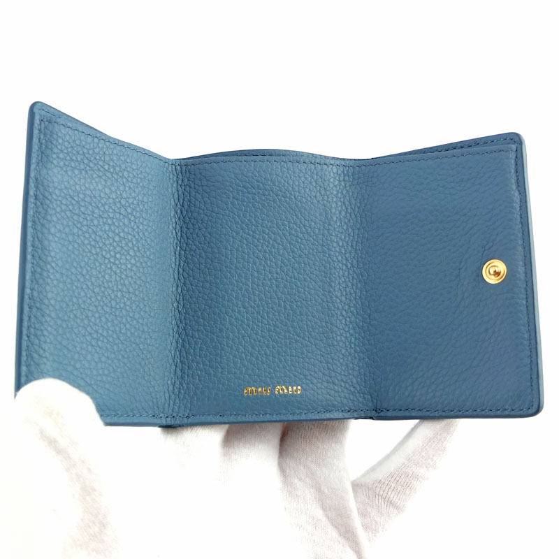 楽天市場】ミュウミュウ MIUMIU 三つ折り財布 コンパクトウォレット