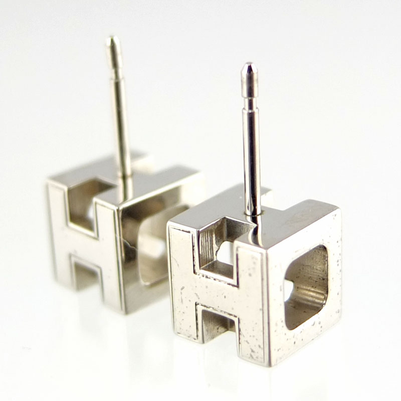 楽天市場】エルメス HERMES カージュ ド アッシュ Hキューブ ピアス