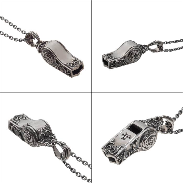 楽天市場】メンズ ネックレス 笛 ホイッスル ペンダント シルバー
