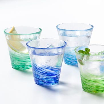 12色のグラス | シリーズ | ハンドメイドガラスの伝統工芸品「津軽