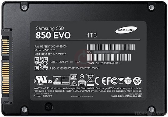 Samsung 850 EVO 1 TB Specs | TechPowerUp SSD Database