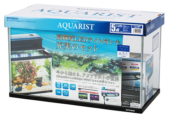 送料無料】 コトブキ 60cmガラス水槽 観賞魚飼育5点セット・LED