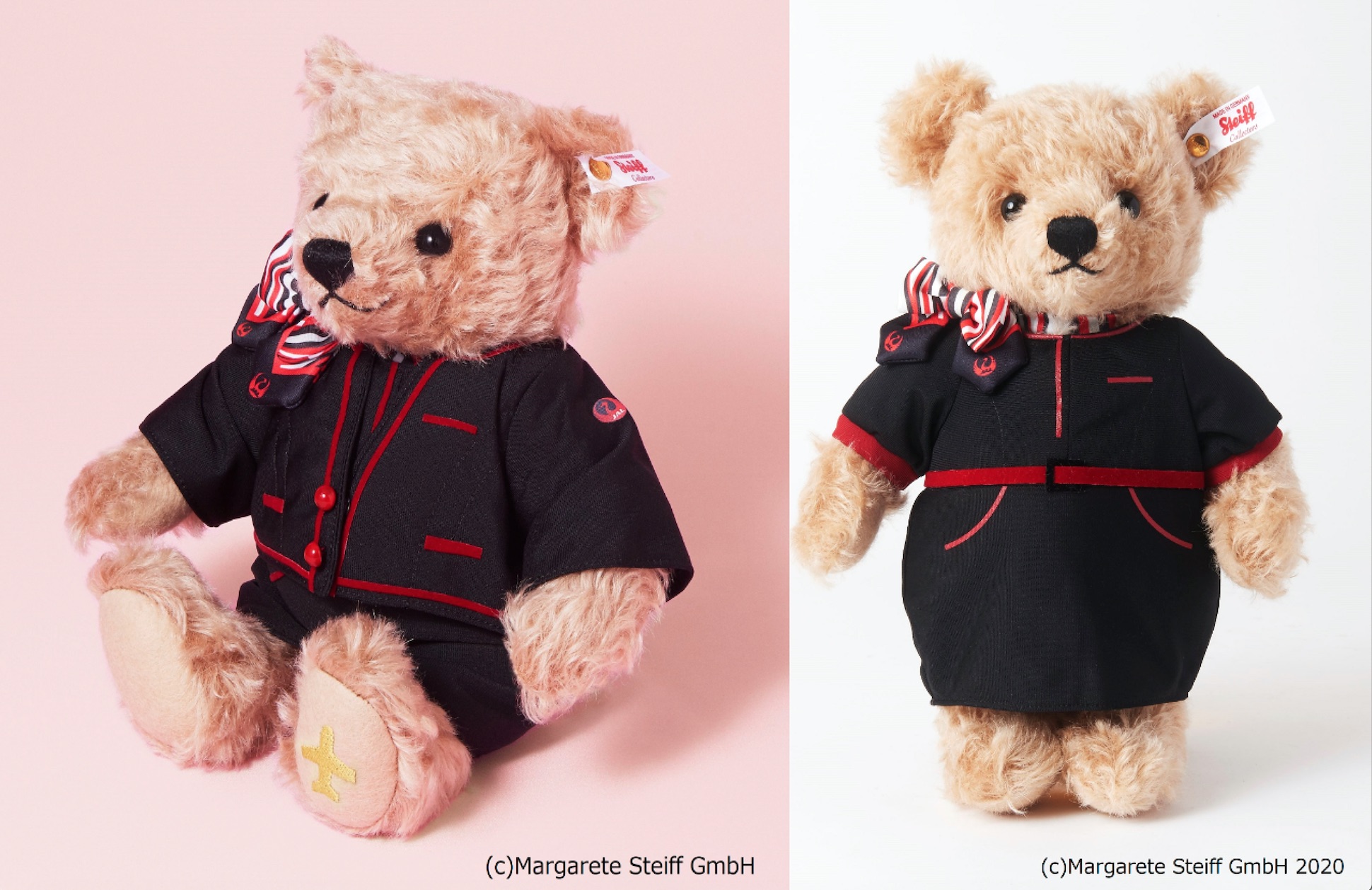 シュタイフ x JALショッピング] JALキャビンアテンダント テディベア