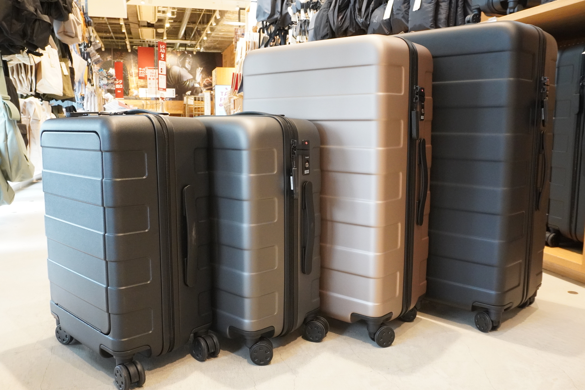 無印良品 東京有明で旅行用バッグを見てきた。キャリーケースのサイズ