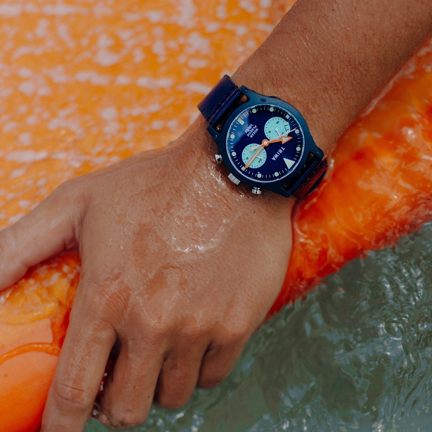 Ocean Plastic Timer Blue - Ocean plastic watch | Triwa