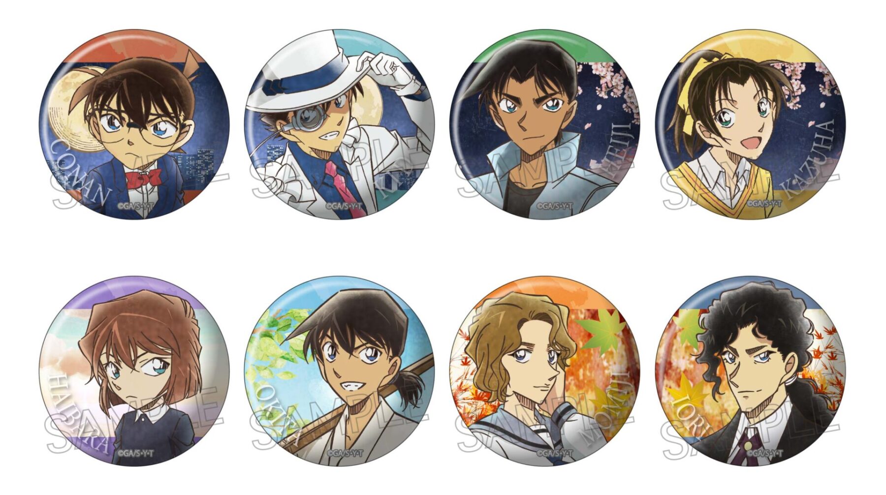 名探偵コナン コナンカフェ コナングッズ コナン缶バッジ コナン