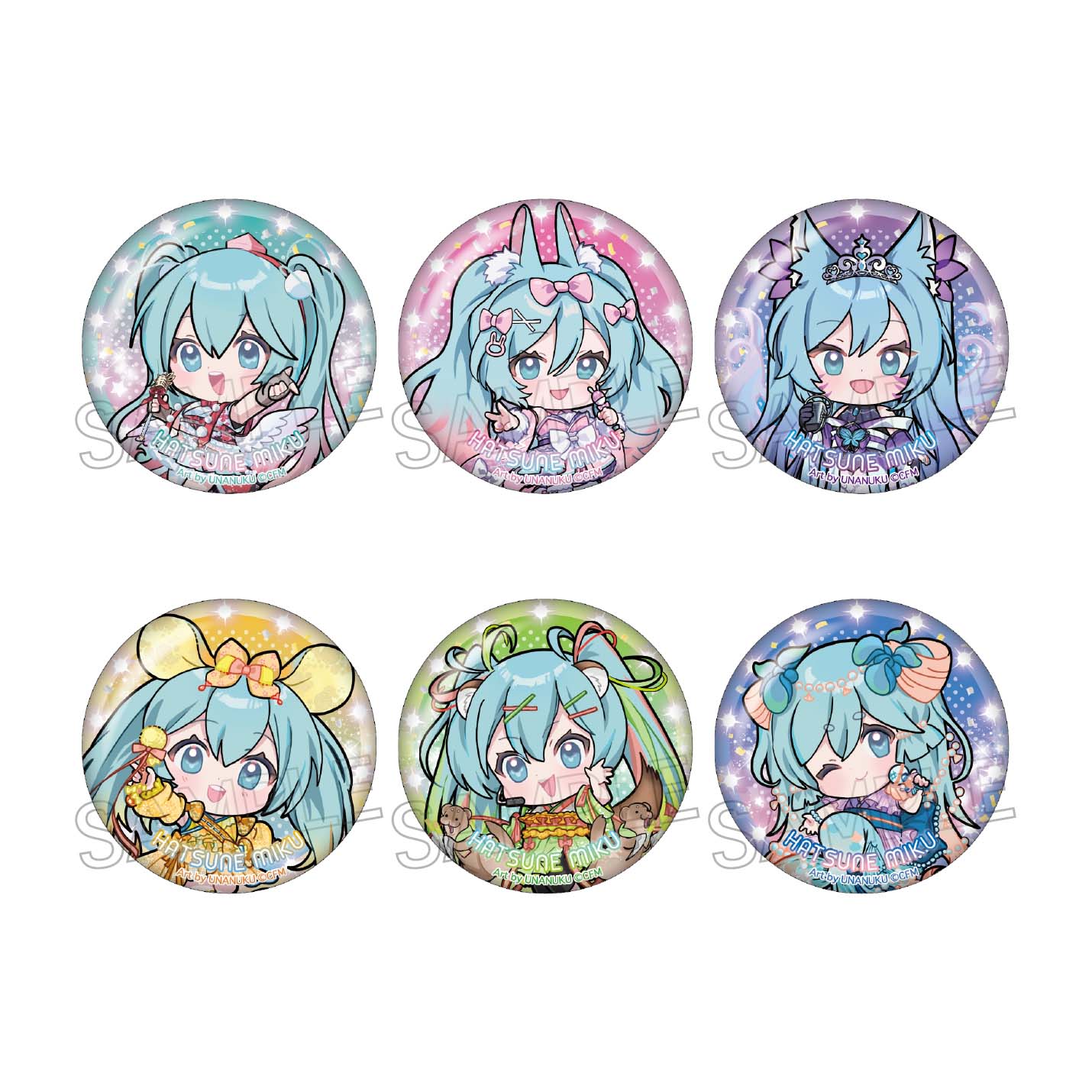 初音ミク マルイ 缶バッジ ヘッドホン Anique Shop JAPAN