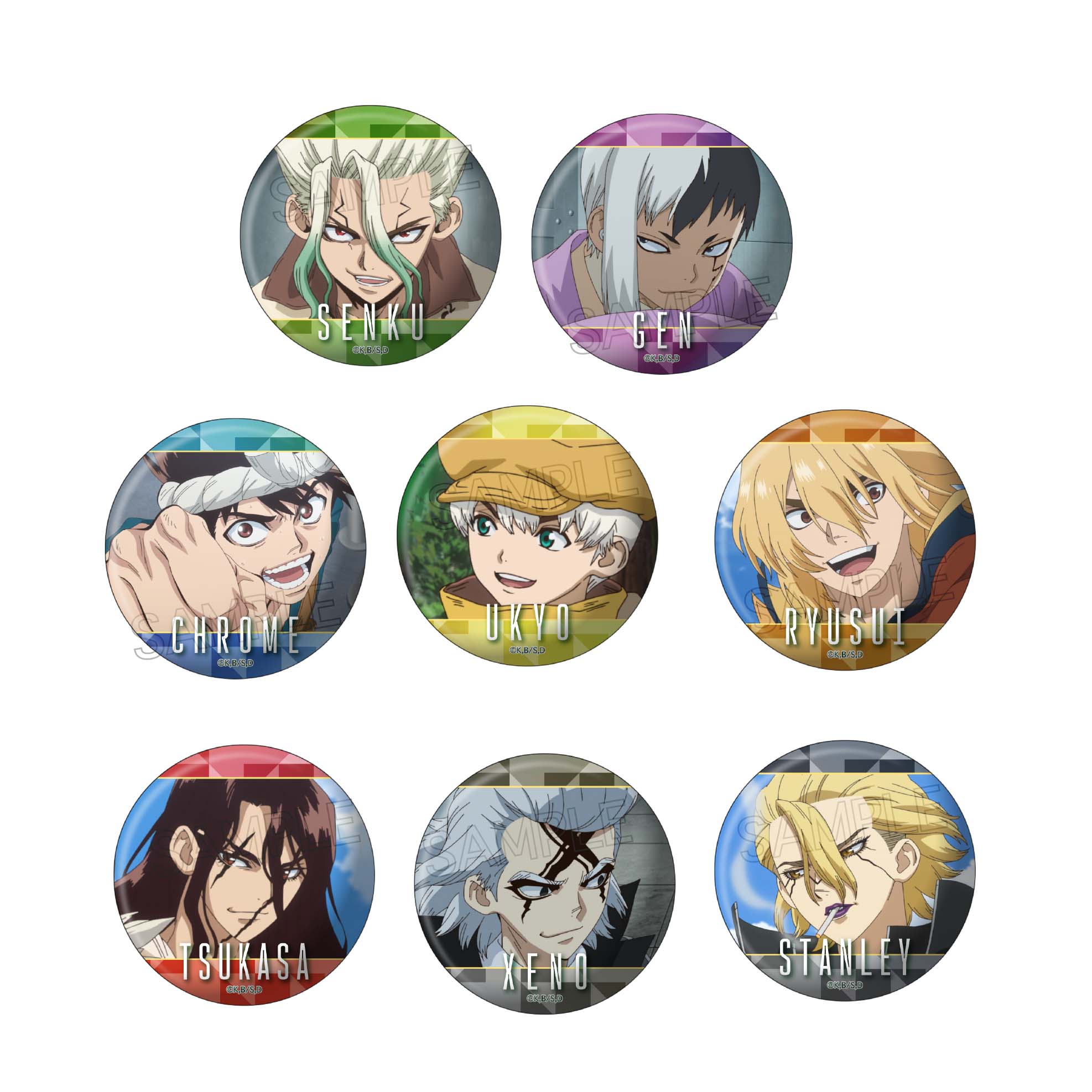 ドクターストーン ドクスト Dr.STONE ゼノ 缶バッジ 20個 ドクスト