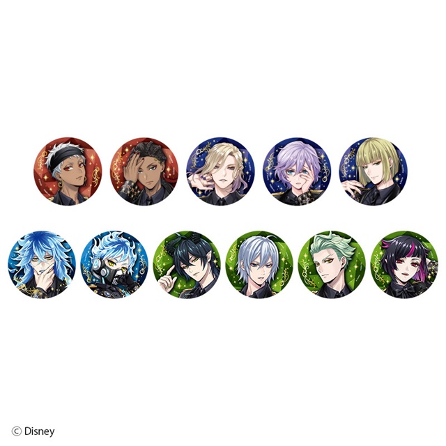 ツイステ ブレイジングジュエル 缶バッジ マレウス 10点 5周年