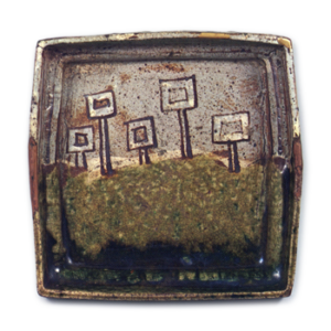 各務満☆校倉四角鉢クリスタル