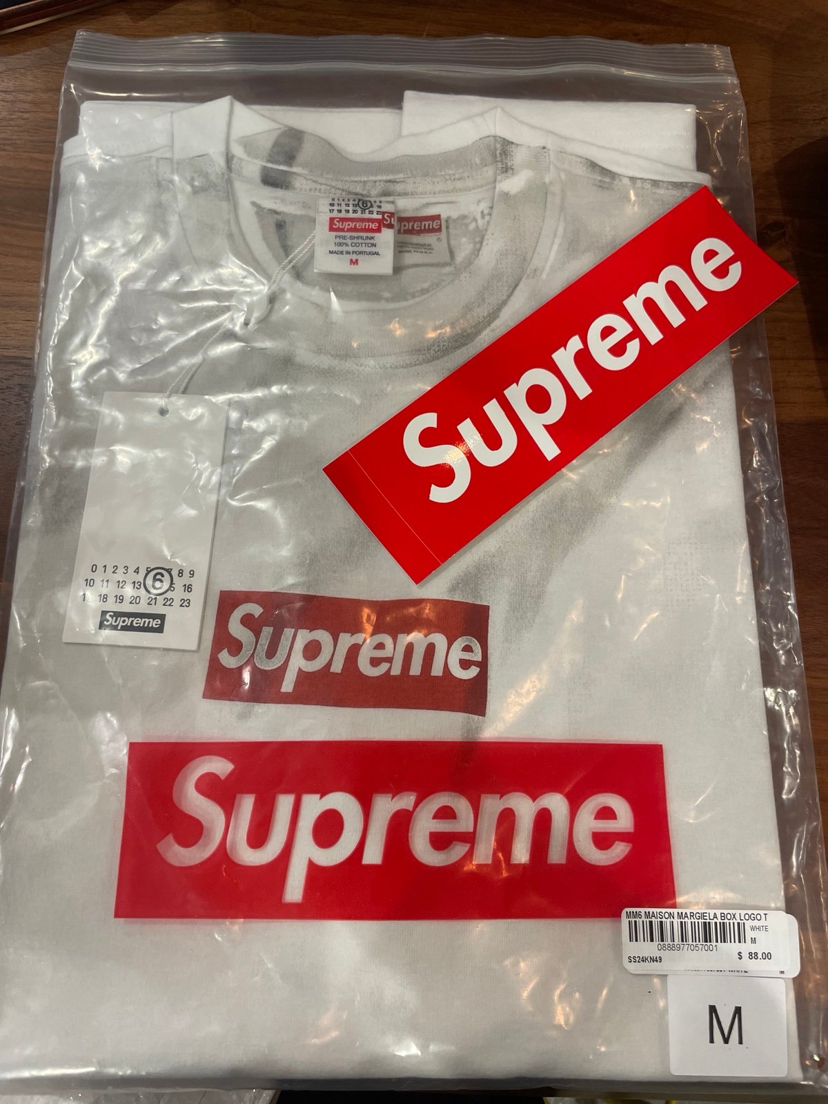 Supreme X MM6 Maison Margiela BoxLogo Tee