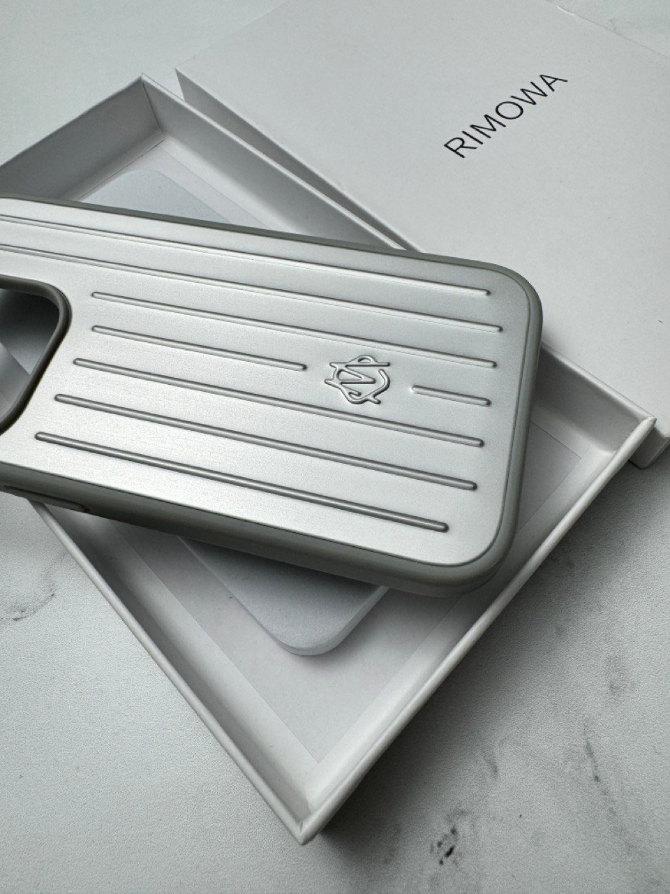 SILVER Rimowa IPhone 14 Pro Case