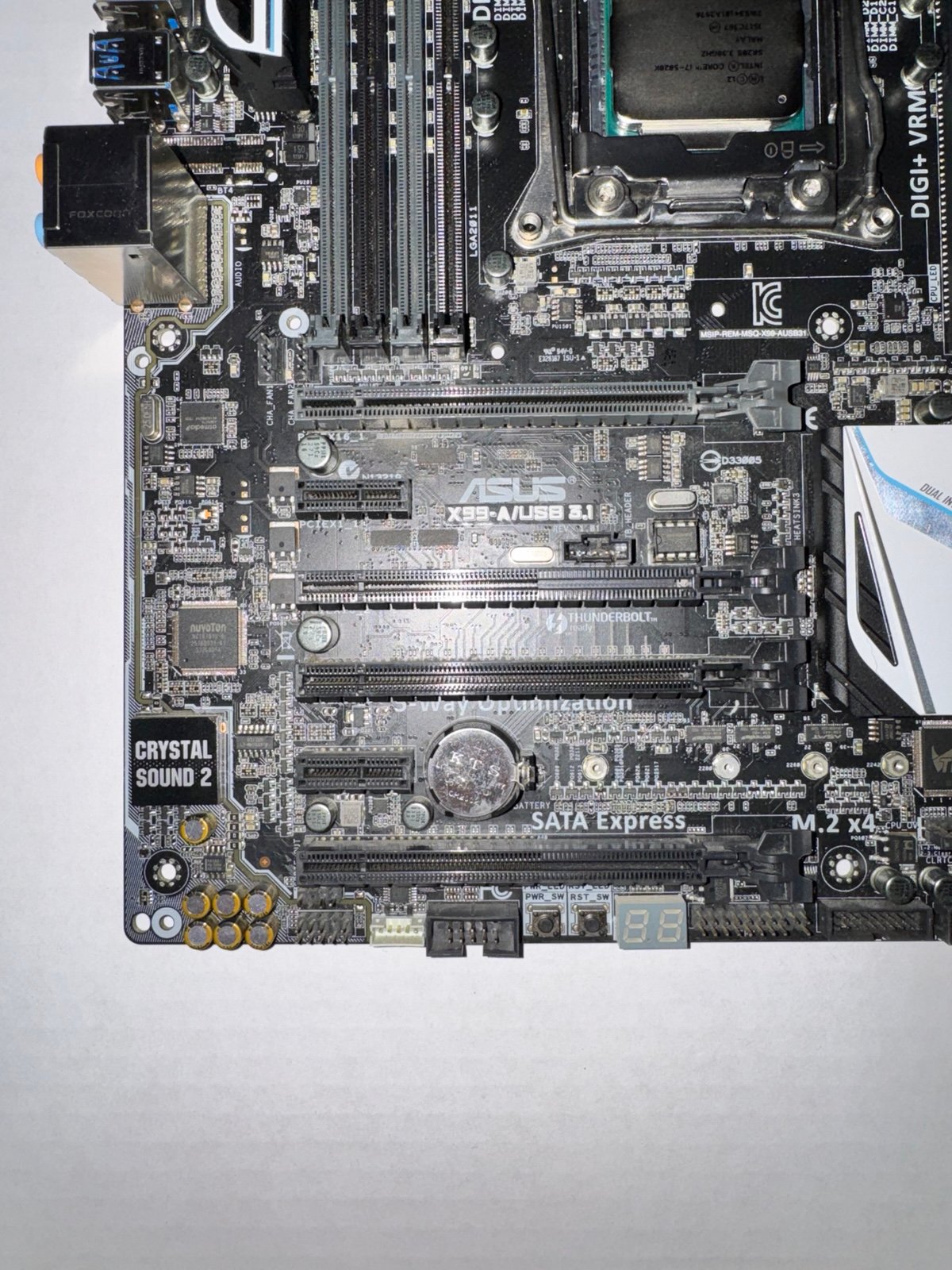 Asus X99-A motherboard w/ Intel i7-5820K CPU