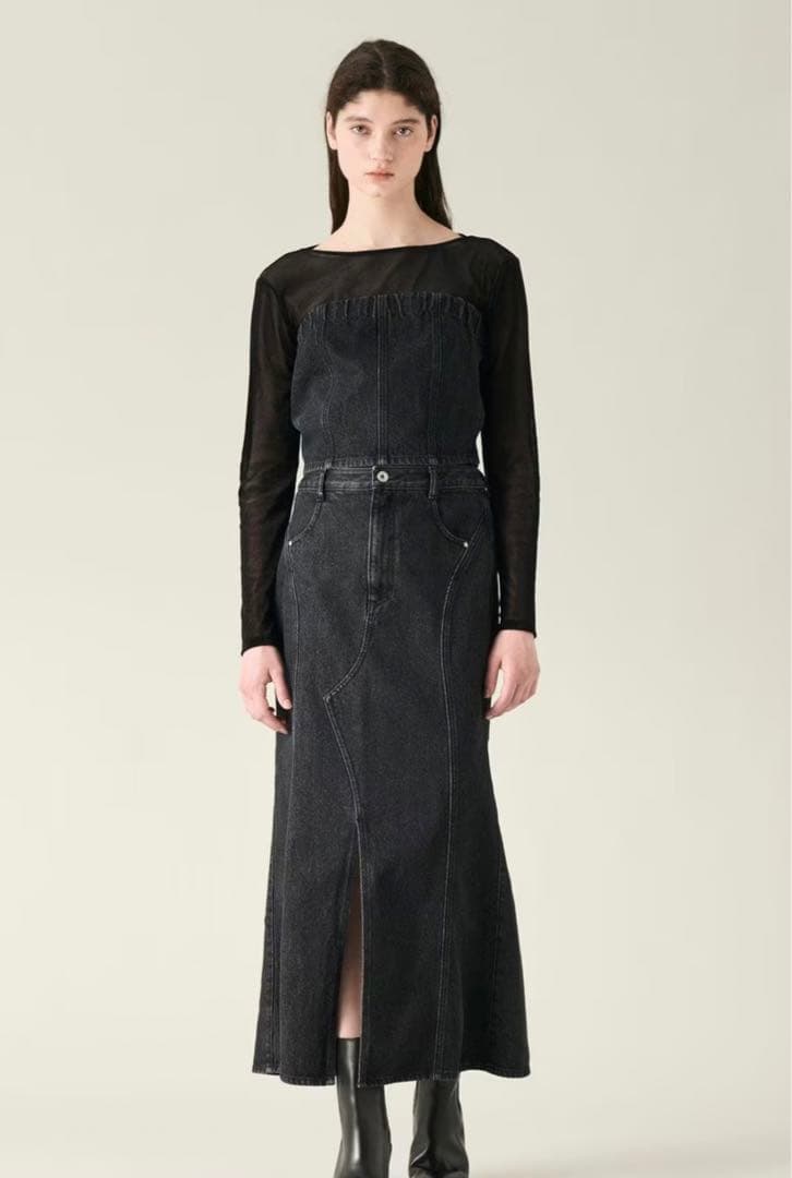 GRACE CONTINENTAL GRACE CONTINENTAL レイヤードレースタイトドレス