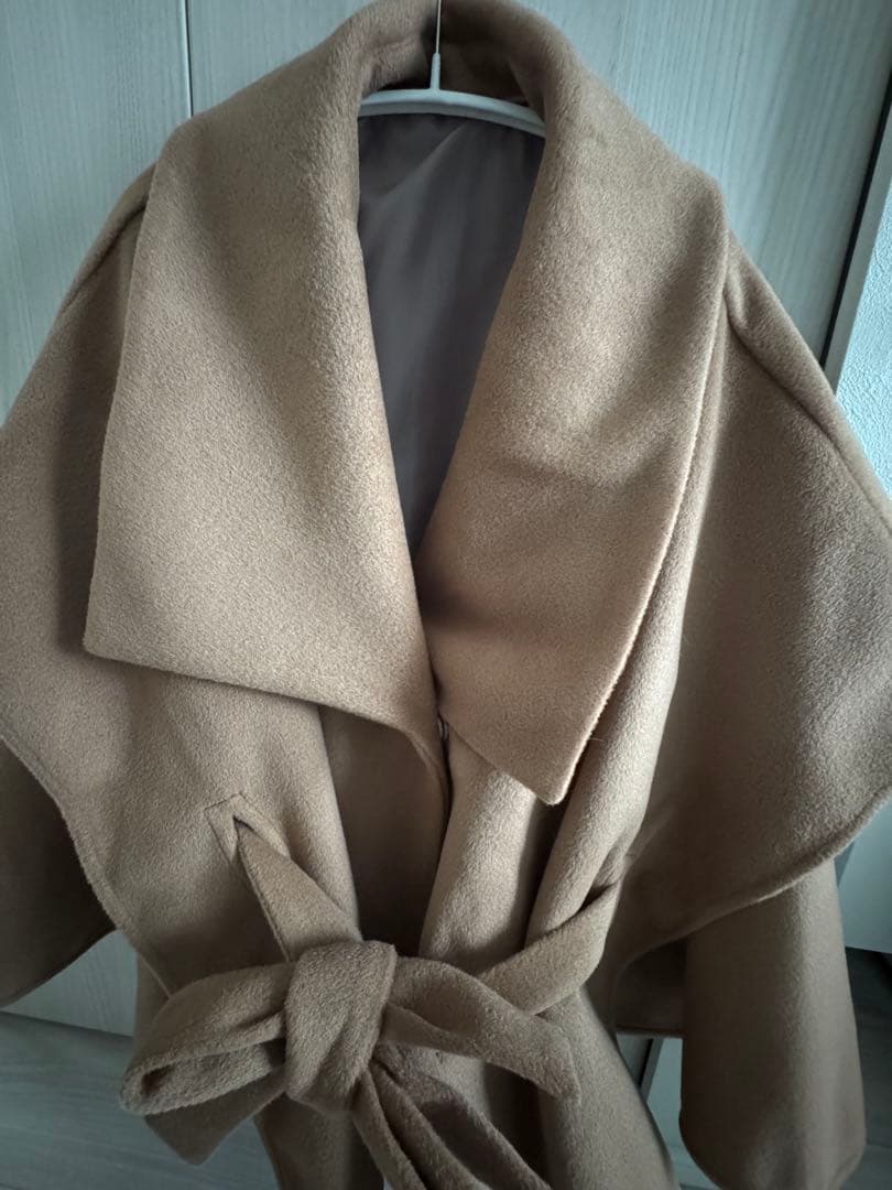 Acka flare cape coat