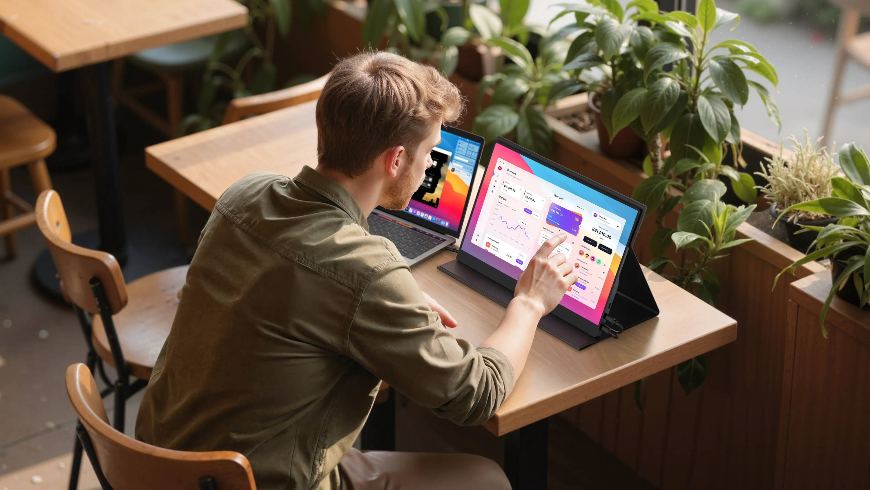 Touch Screen Display Monitor 15 Inch 1080P | UPERFECT