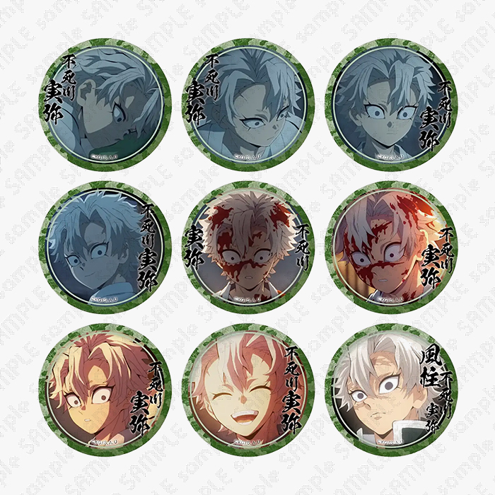 鬼滅の刃 不死川実弥 刀鍛冶の里編 キャラクター絵巻カフェ 箔押し