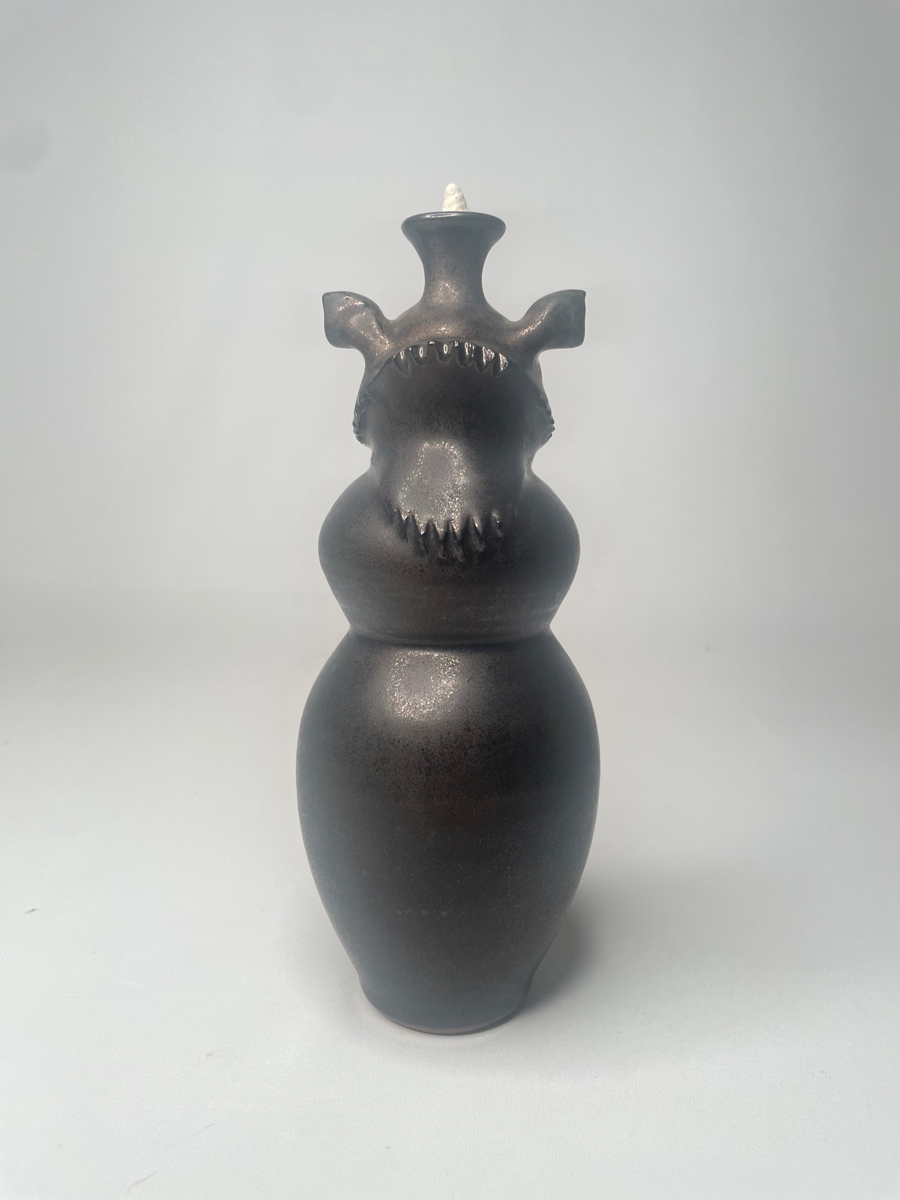 隅田川 壺 徳利 花器 一輪挿し 民藝 飾り壺 時代物 窯傷 美品