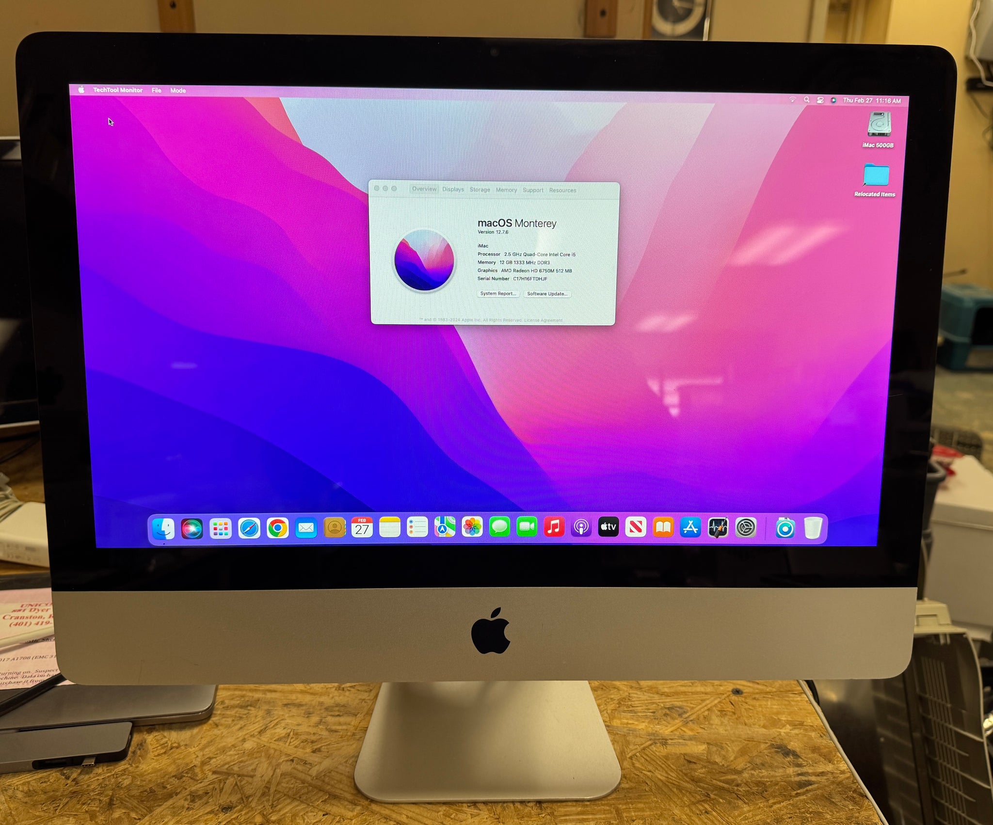 メモリ16GB済】iMac(21.5-inch,Mid 2011)