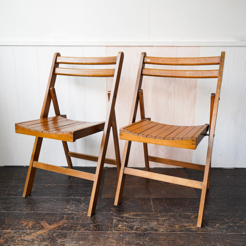 4脚セット 】フォールディングチェア 折りたたみ椅子 木製