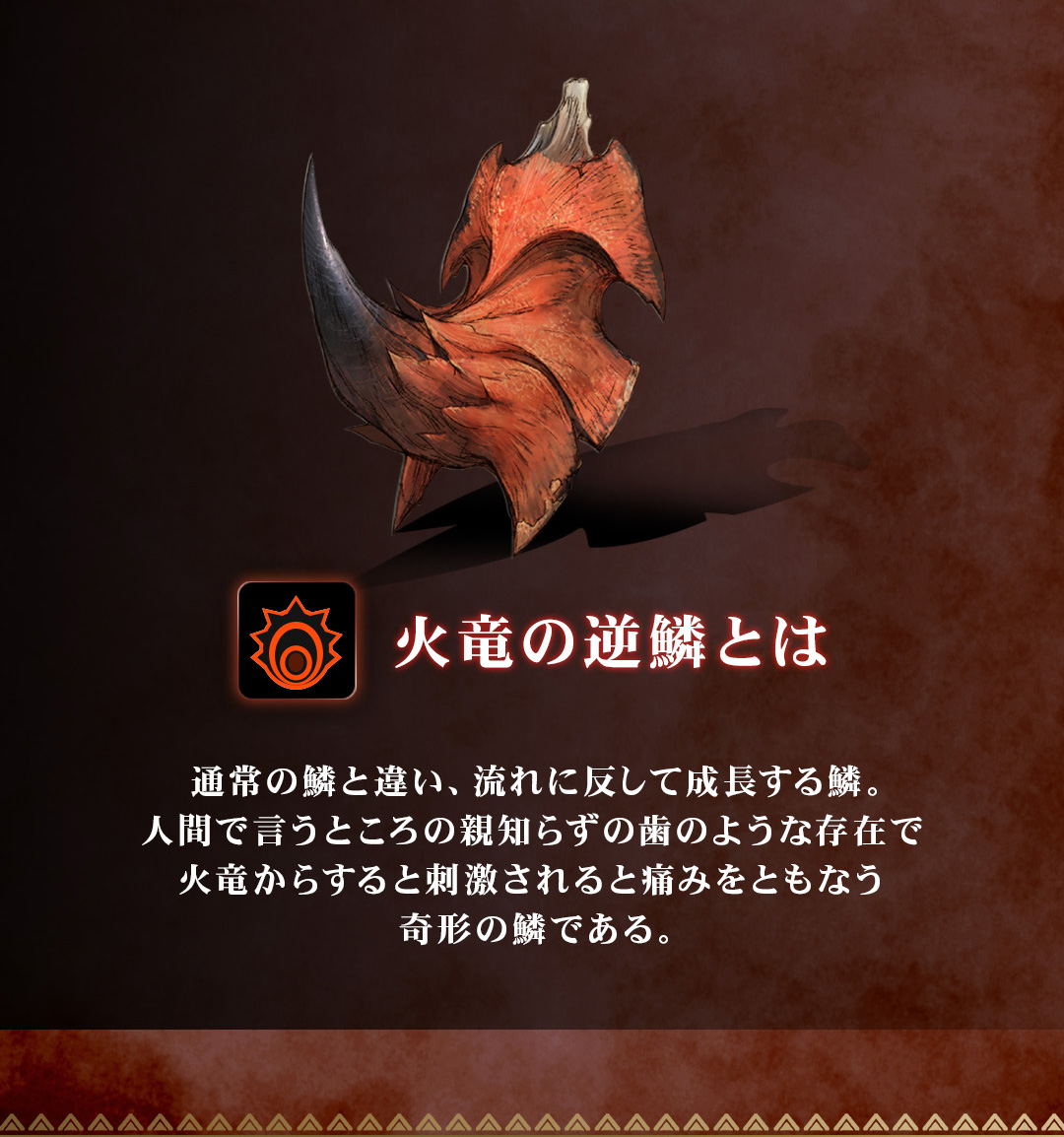 モンハン 火竜の逆鱗 シルバー モンスターハンター】「火竜の逆鱗