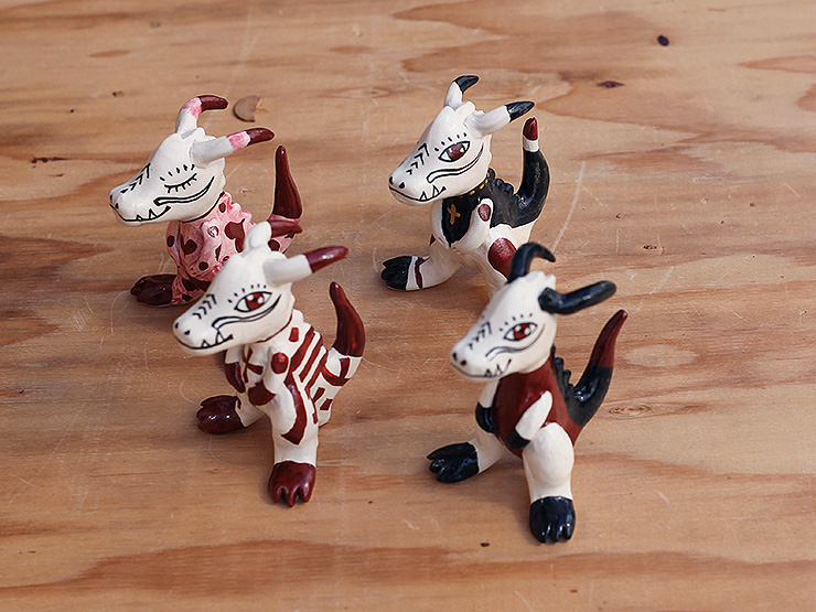 山口祥治の2024干支置物・タツヲさん 【NO.5～NO.8】／山口祥治・喜鶴