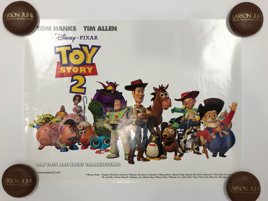 90s 当時物 TOY STORY UK版 ポスター パネル TOY STORY 2 - 1999