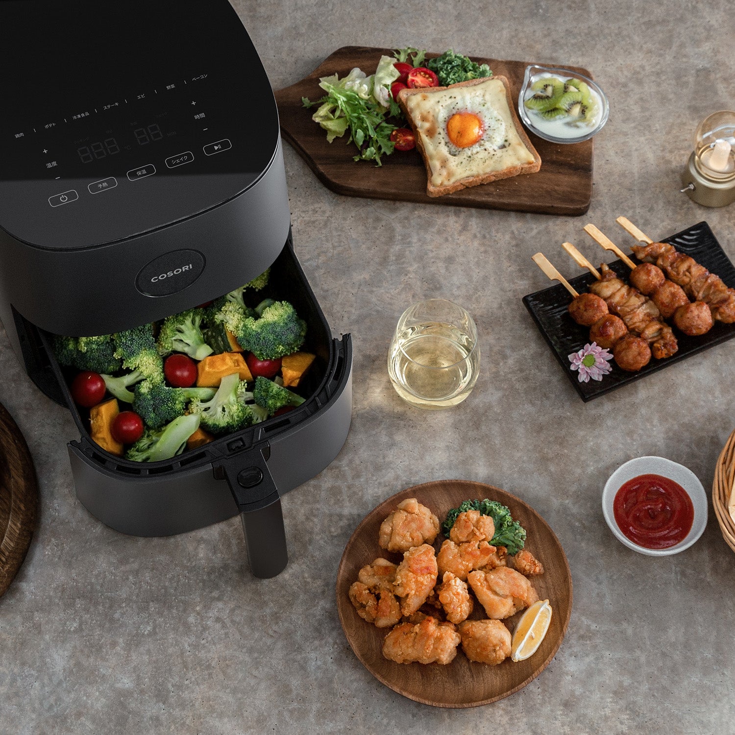 COSORI エアフライヤー 4.7リットル Amazon.co.jp: COSORI コソリ ノン