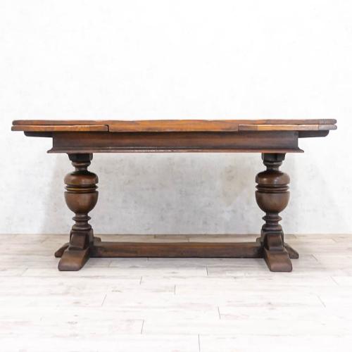 イギリスアンティーク ドローリーフテーブル 拡張式 オーク材 v_70184