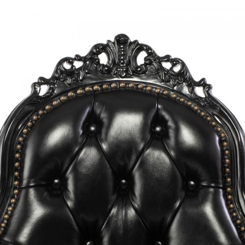 Symphony シンフォニー アームチェア 椅子 猫脚 ブラック 本革 6093-N