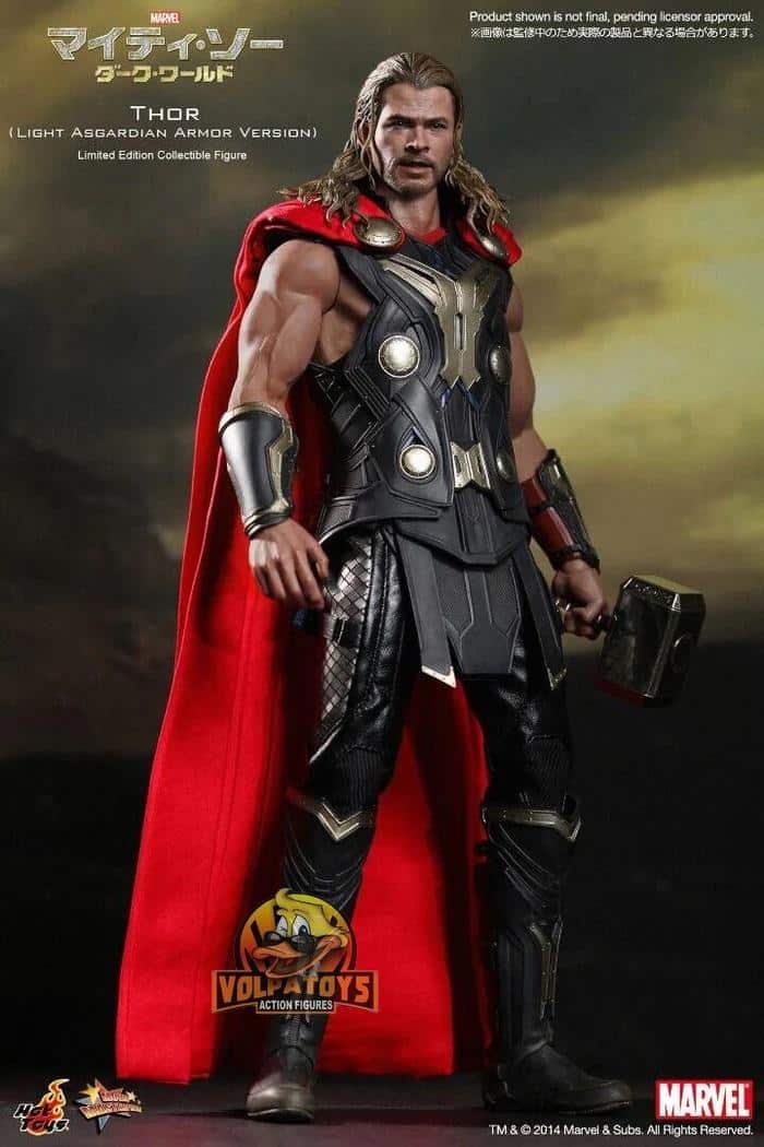 Thor Hot Toys - The Dark World (light Asgardian Armor) ⋆