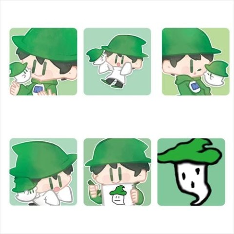 ぷに】みどりくんグッズ みどりくん第1弾再販】ランダムスクエア缶