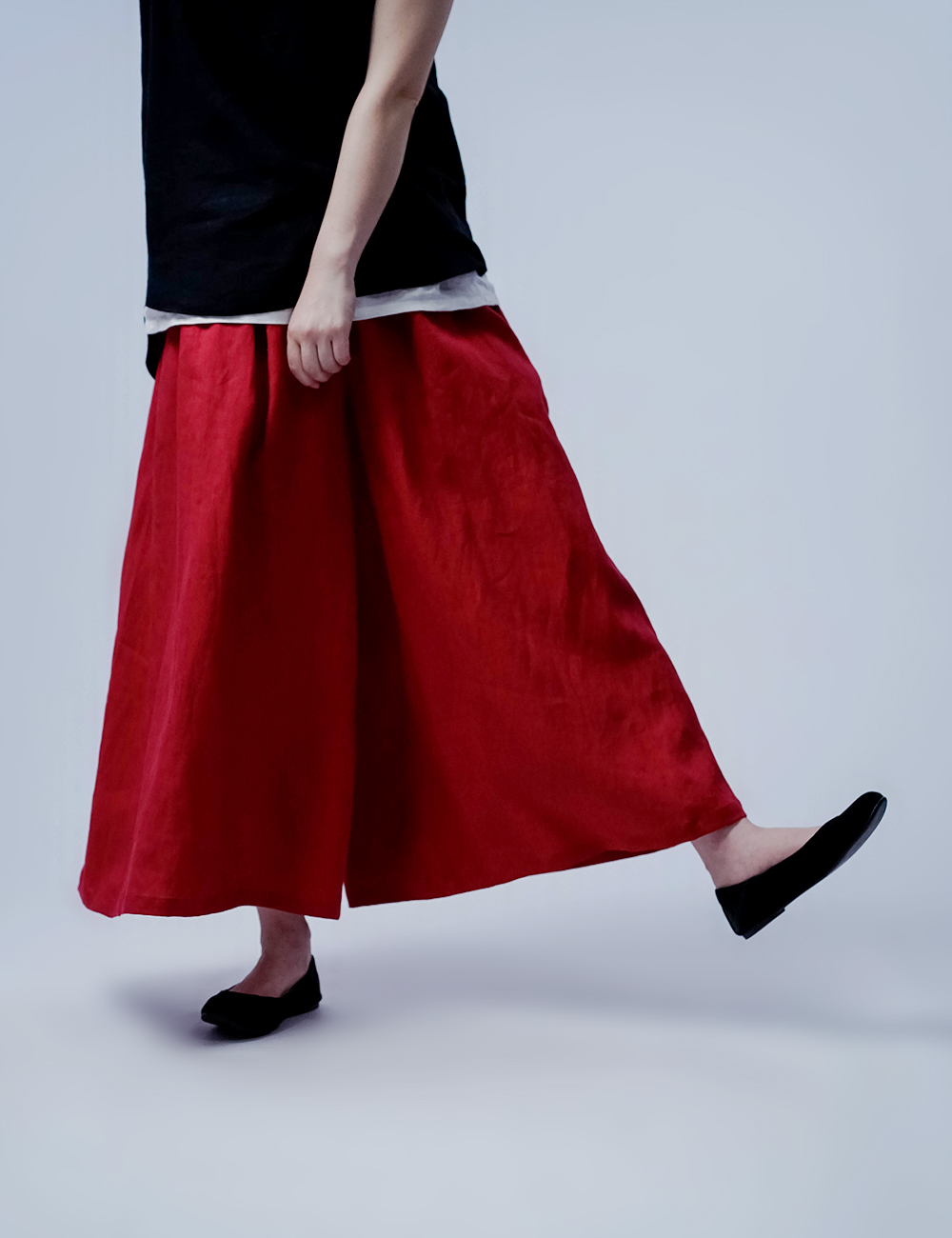 入門編】数量限定！鮮やかに揺れる 風がぬけるリネンワイドパンツ