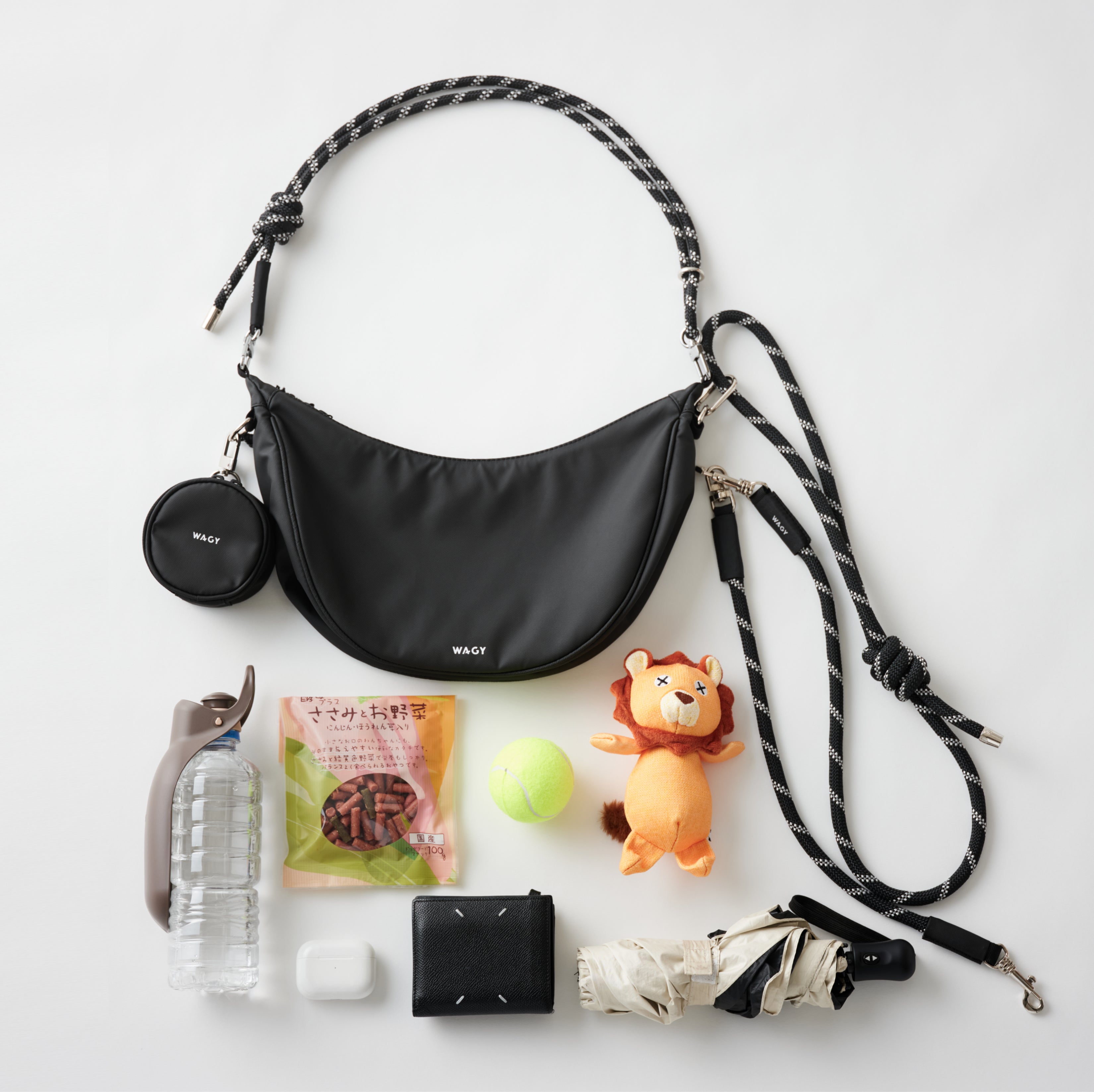 WAGY SHOULDER LEAD BAG | リード付きお散歩バッグ