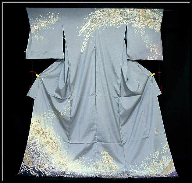 京友禅 「吉乃一廉の世界」 おぢや織 絞り辻が花染め 紬地 訪問着