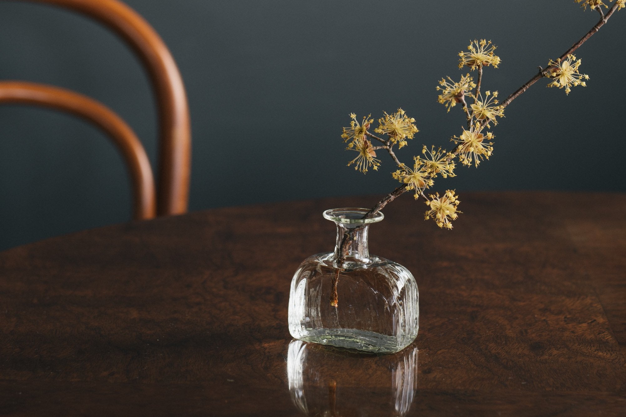 くるみガラス 一輪挿し｜ガラス工房 橙