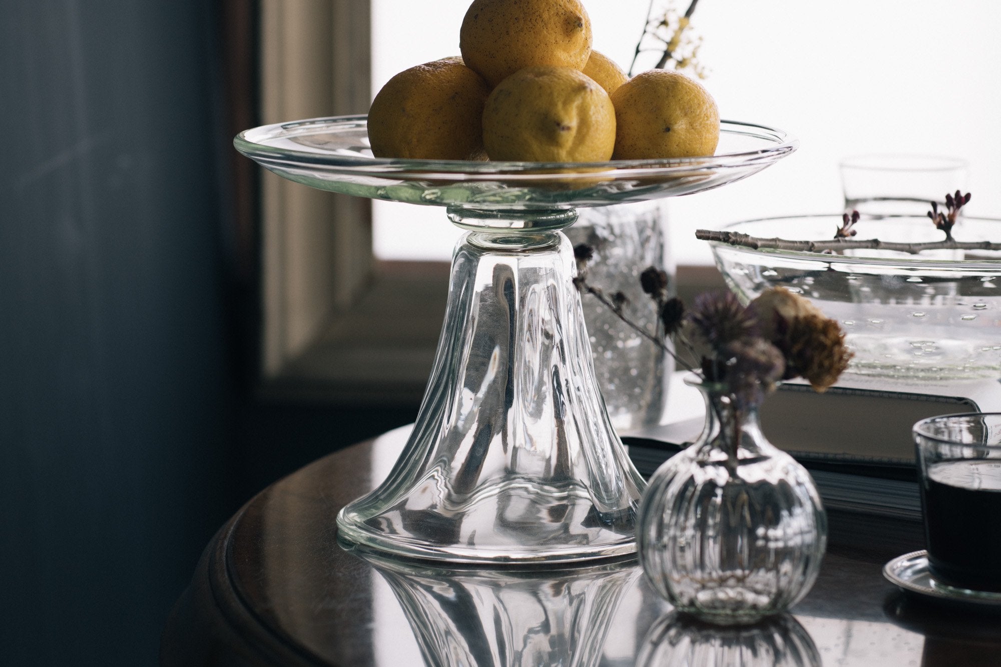 吹きガラス特大コンポート 公式 舩木倭帆さんの吹きガラス 大鉢 ボウル