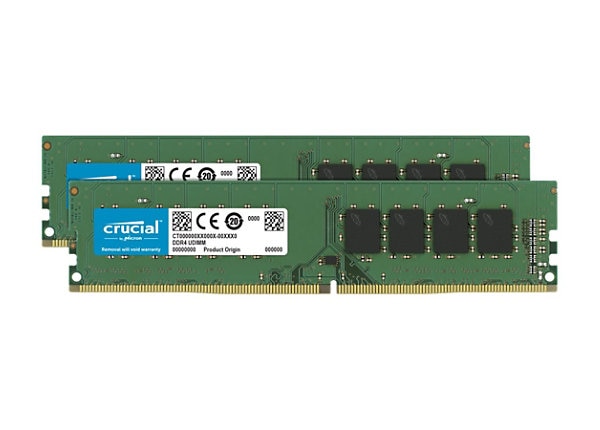 Crucial - DDR4 - kit - 32 GB: 2 x 16 GB - DIMM 288-pin - 3200 MHz