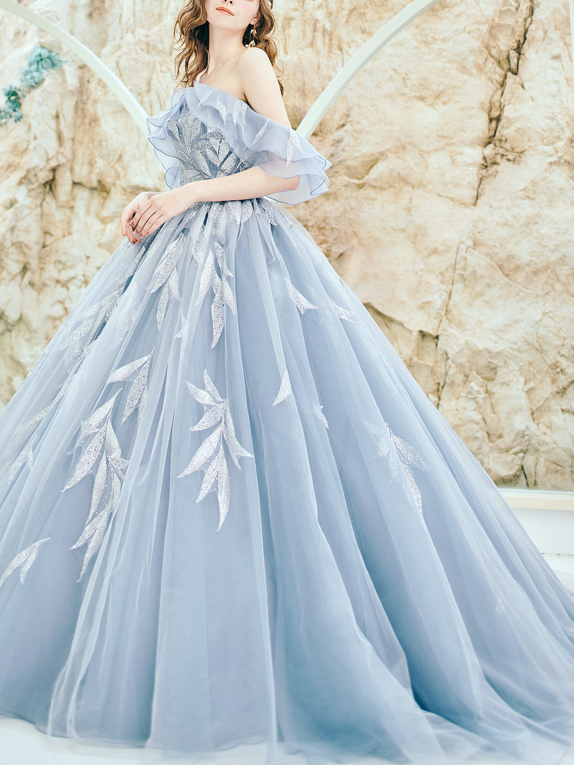 フェザーシャワードレスならルルフェリーチェ ドレス【LU-0139】7号