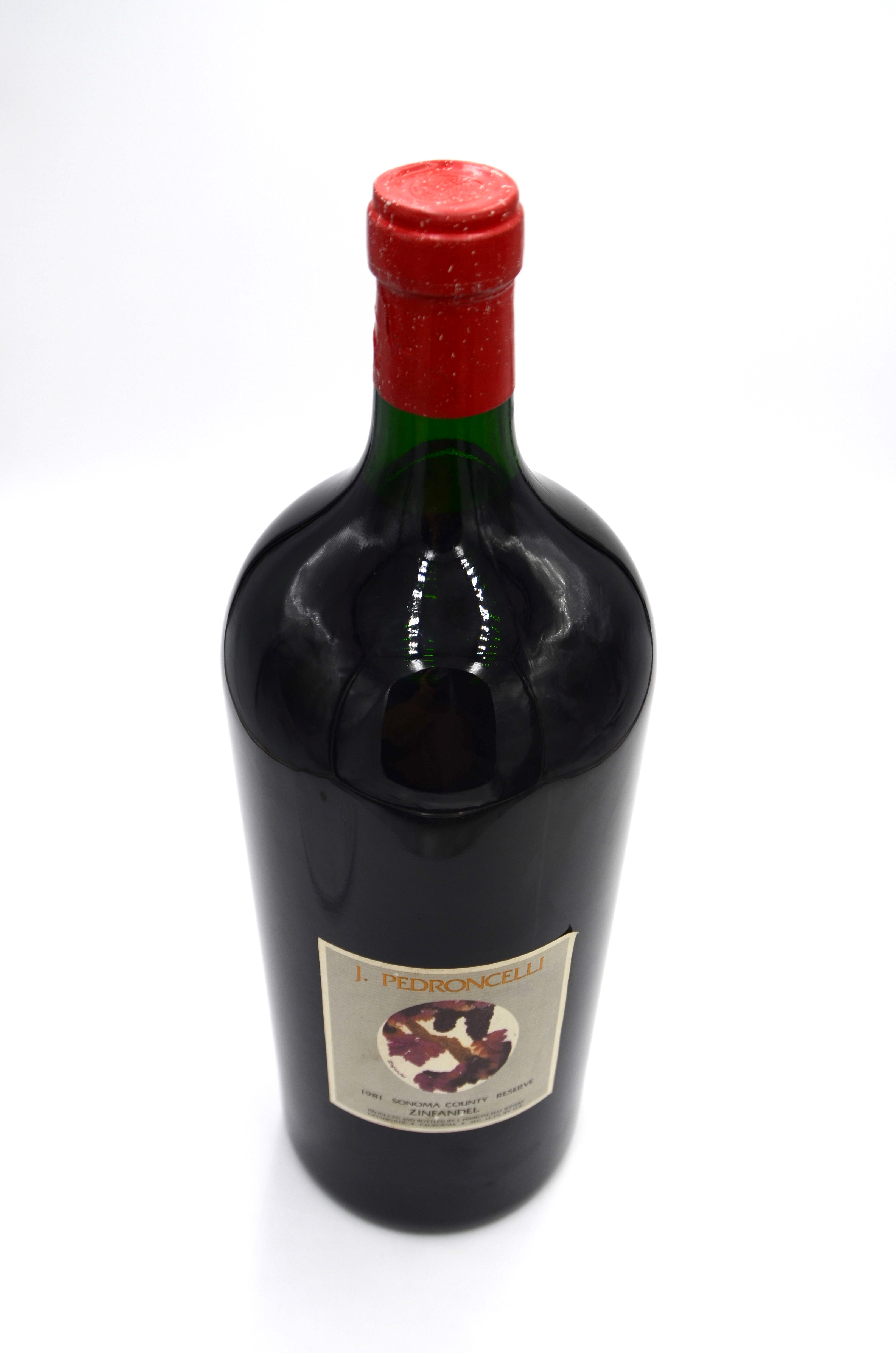 1981 J. Pedroncelli Winery Reserve Zinfandel, Sonoma County (6