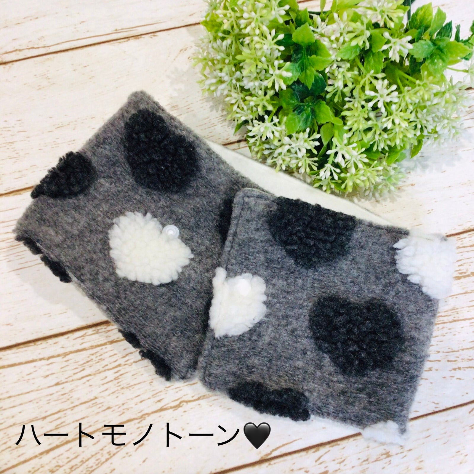 ウィズワン ネックウォーマー マフラー スヌード ハンドメイド 防寒 犬